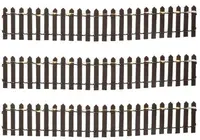 Luville General Fence brown lighted 3 pieces