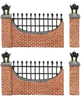 Luville General Fence brown lighted 4 pieces