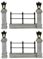 Luville General Fence grey lighted 4 pieces