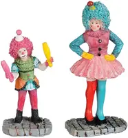 Luville Molendam Carnaval clowns 2 stuks