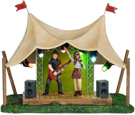 Luville Molendam Festival tent werkt op batterijen