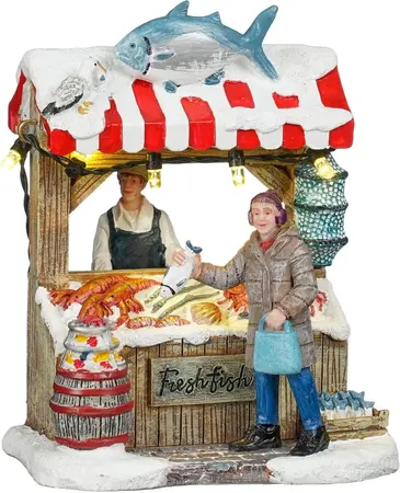 Luville Molendam Fish market battery operated - afbeelding 1