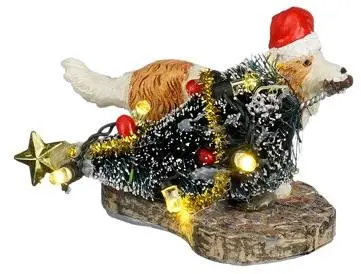 Luville Sledgeholm Bad dog stealing christmas tree