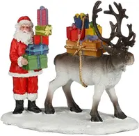 Luville Sledgeholm Santa and deer moving presents