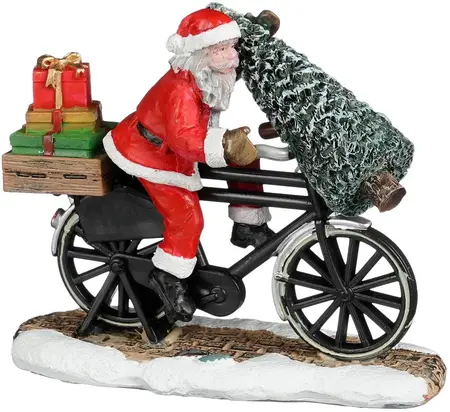 Luville Sledgeholm Santa on bicycle