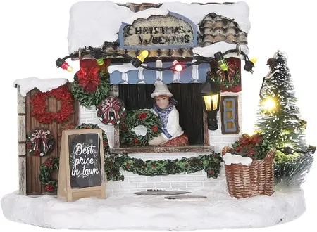 Luville Sledgeholm Selling christmas wreaths - afbeelding 1