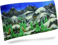 My Village achtergrond doek - 150x75cm kopen?