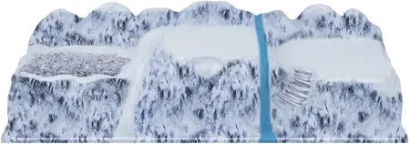 My Village basis kerstdorp twin valley A top module 78x25cm full colour