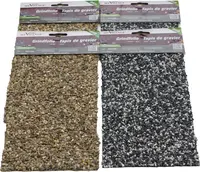 My village deco mix gravelfilm grijs & zwart/wit 30x14cm