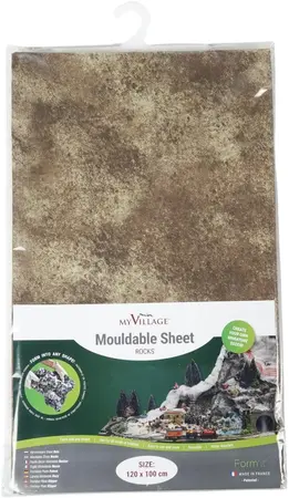 My Village vormbare sheet Utah 100x60cm bruin/beige - afbeelding 1